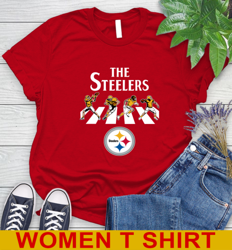 NFL Football Pittsburgh Steelers The Beatles Rock Band Shirt Women's T-Shirt 11