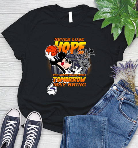 Sacramento Kings NBA Basketball Mickey Disney Never Lose Hope Women's T-Shirt