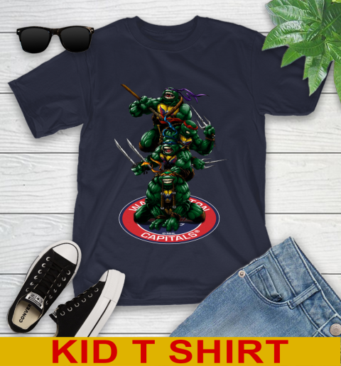 NHL Hockey Washington Capitals Teenage Mutant Ninja Turtles Shirt Youth T-Shirt 3