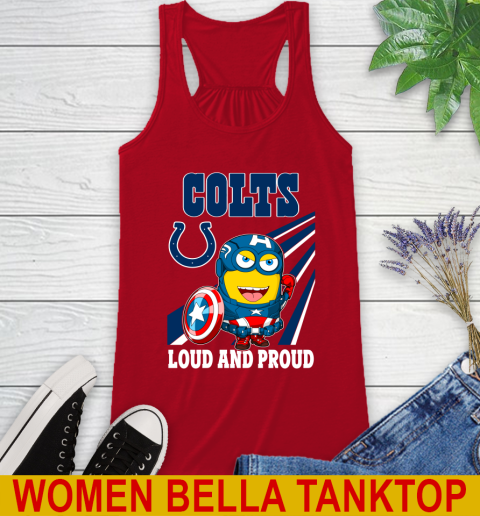 NFL Football Indianapolis Colts Captain America Marvel Avengers Minion Shirt Racerback Tank 4