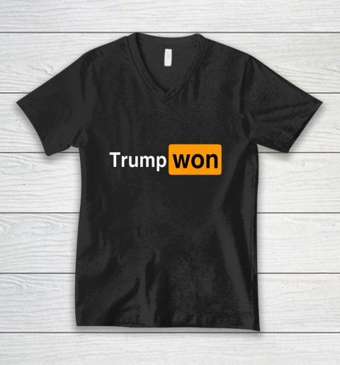 You Know Who Won Trump V-Neck T-Shirt