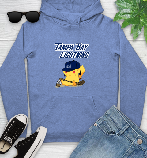 NHL Pikachu Hockey Sports Tampa Bay Lightning Youth Hoodie 12