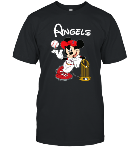 Los Angeles Angels Mickey Taking The Trophy Mlb 2019 Unisex Jersey Tee