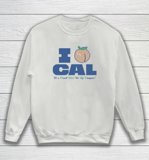 Bryan Woo I Peach Cal Be A Peach Vote For Big Dumper Sweatshirt 3