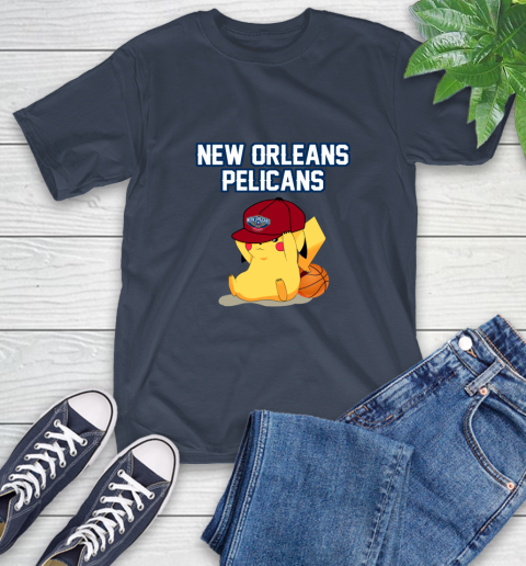 NBA Pikachu Basketball Sports New Orleans Pelicans T-Shirt 4