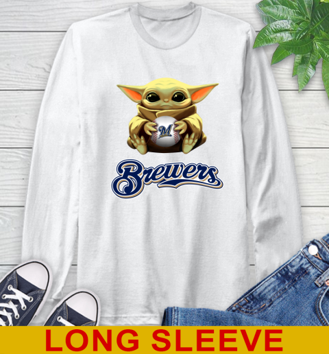 MLB Baseball Milwaukee Brewers Star Wars Baby Yoda Shirt 58
