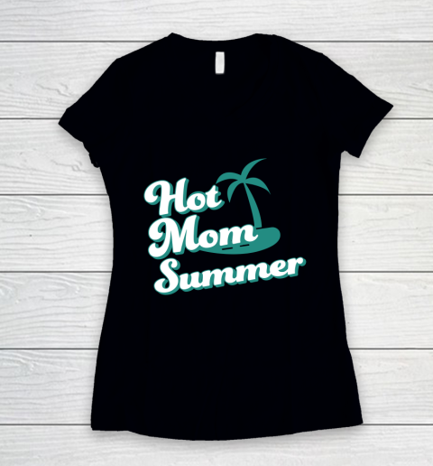 HOT MOM SUMMER Best Women's V-Neck T-Shirt