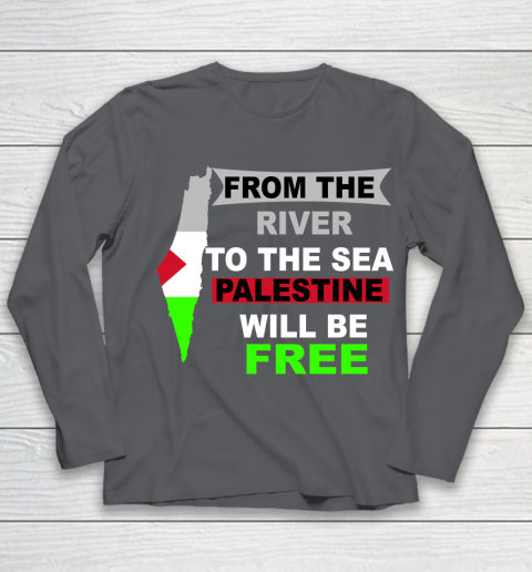 From The River To The Sea Palestine Will Be Free Shirt Youth Long Sleeve 6