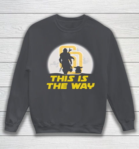 San Diego Padres MLB Baseball Star Wars Yoda And Mandalorian This Is The Way Sweatshirt 4