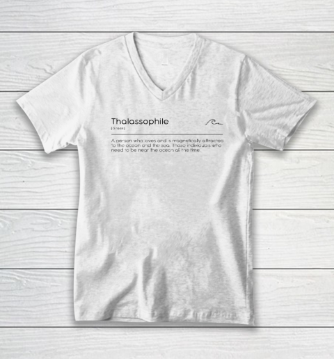 Thalassophile Love For The Ocean And Sea V-Neck T-Shirt