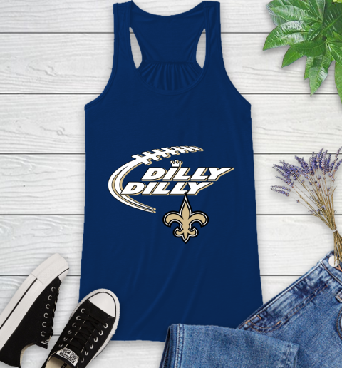 NFL New Orleans Saints Dilly Dilly Football Sports Racerback Tank 9