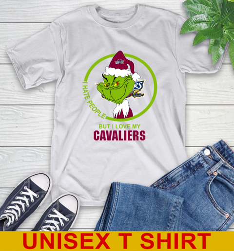Cleveland Cavaliers NBA Christmas Grinch I Hate People But I Love My Favorite Basketball Team T-Shirt 12