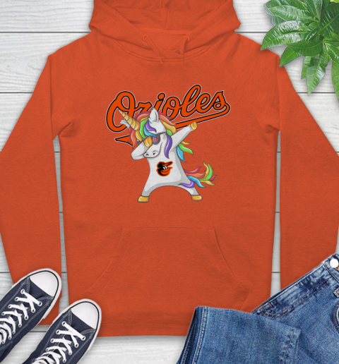Baltimore Orioles MLB Baseball Funny Unicorn Dabbing Sports Hoodie 5