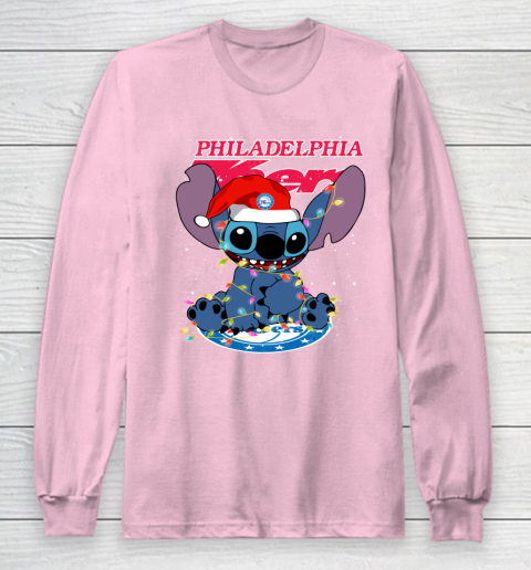 Philadelphia 76ers NBA noel stitch Basketball Christmas Long Sleeve T-Shirt 6