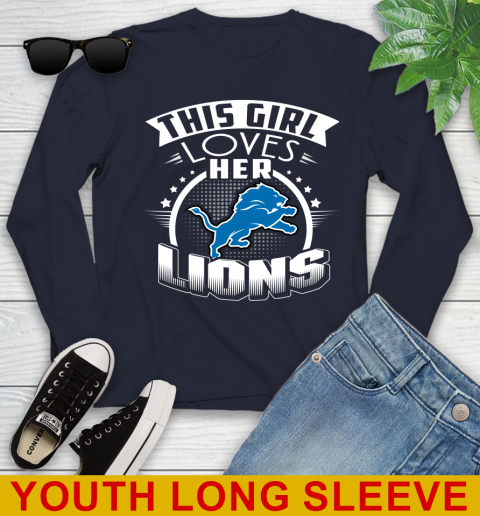 Detroit Lions NFL Football This Girl Loves Her Team 118