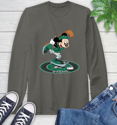 NHL Hockey Dallas Stars Cheerful Mickey Disney Shirt Long Sleeve T-Shirt 9