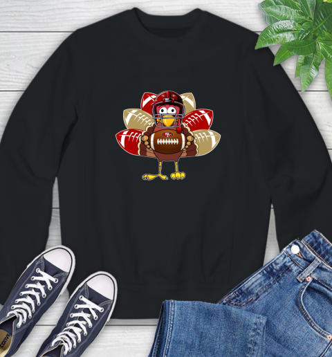 San Francisco 49ers Turkey Thanksgiving Day Sweatshirt 2