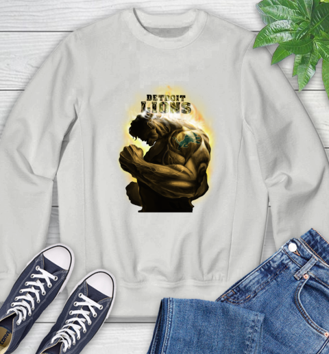 Detroit Lions NFL Football Hulk Marvel Avengers Sports Sweatshirt 5