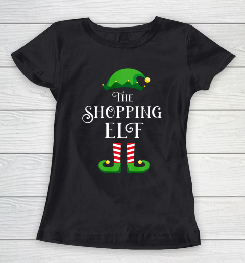 The Shopping Elf Matching Family Group Christmas Gift Women's T-Shirt