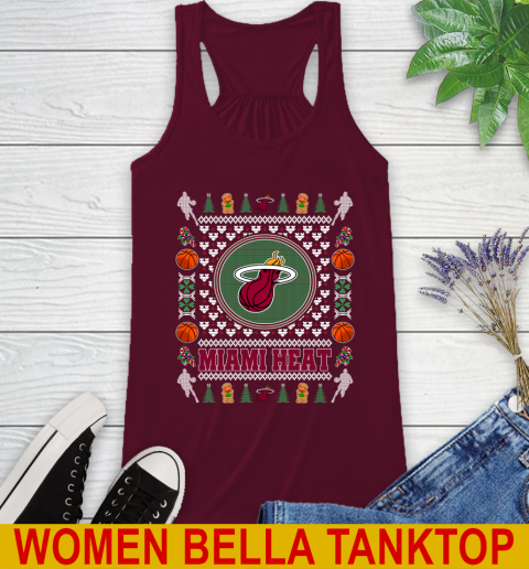 Miami Heat Merry Christmas NBA Basketball Loyal Fan Racerback Tank 2