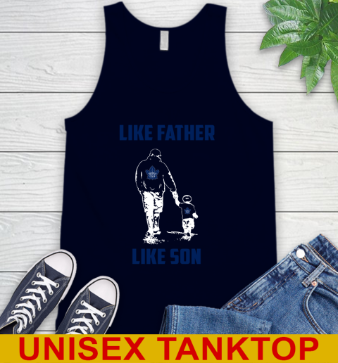 Toronto Maple Leafs NHL Hockey Like Father Like Son Sports Tank Top - Image 3