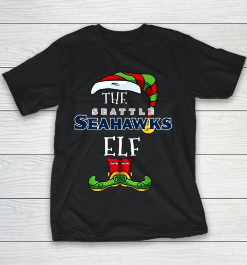 Seattle Seahawks Christmas ELF Funny NFL Youth T-Shirt