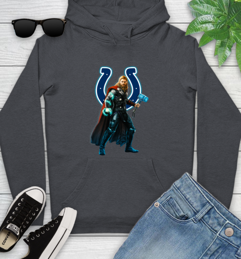 NFL Thor Avengers Endgame Football Indianapolis Colts Youth Hoodie 8
