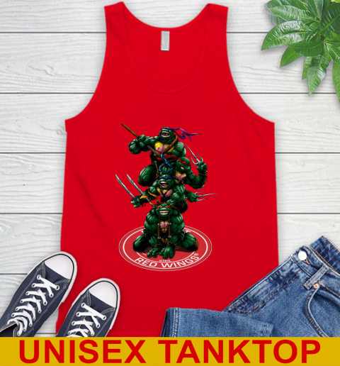 NHL Hockey Detroit Red Wings Teenage Mutant Ninja Turtles Shirt Tank Top 6