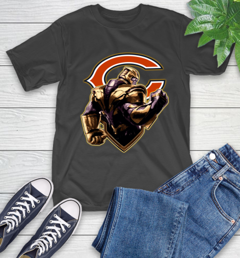 NFL Thanos Avengers Endgame Football Sports Chicago Bears T-Shirt 2