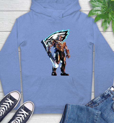 NFL Thanos Gauntlet Avengers Endgame Football Philadelphia Eagles Hoodie 11