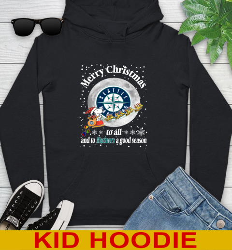 Seattle Mariners Merry Christmas To All And To Mariners A Good Season MLB Baseball Sports Youth Hoodie