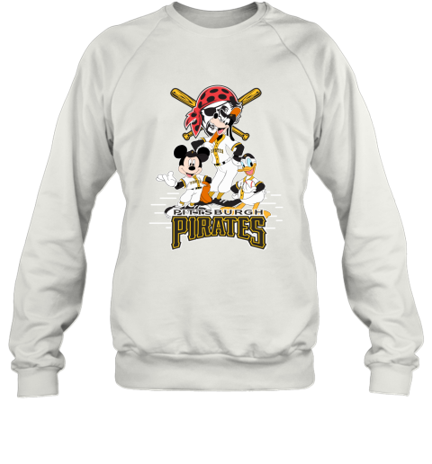 Pittsburgh Pirates Mickey Donald And Goofy Baseball Sweatshirt