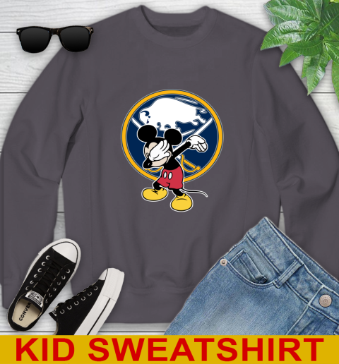 Buffalo Sabres NHL Hockey Dabbing Mickey Disney Sports Youth Sweatshirt 6