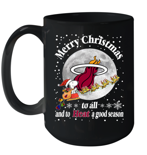 Miami Heat Merry Christmas To All And To Heat A Good Season NBA Basketball Sports Ceramic Mug 15oz