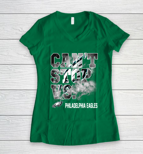 NFL Philadelphia Eagles Can't Stop Vs Women's V-Neck T-Shirt 3