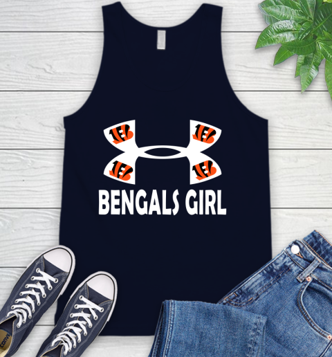 NFL Cincinnati Bengals Girl Under Armour Football Sports Tank Top 2