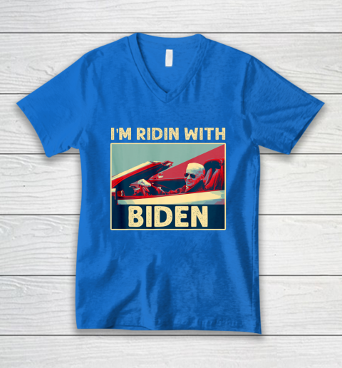 I'm Riding With Joe Biden V-Neck T-Shirt 5