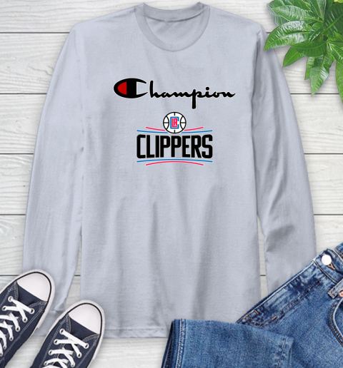 NBA Basketball LA Clippers Champion Shirt Long Sleeve T-Shirt 4