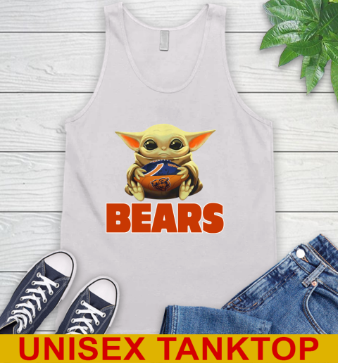 NFL Football Chicago Bears Baby Yoda Star Wars Shirt Tank Top