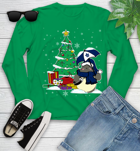 Toronto Maple Leafs NHL Hockey Cute Tonari No Totoro Christmas Sports Youth Long Sleeve 7