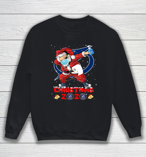 Tampa Bay Lightning Funny Santa Claus Dabbing Christmas 2020 NHL Sweatshirt