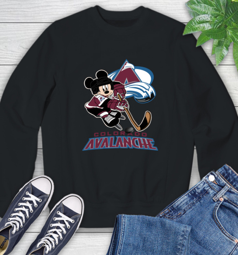 NHL Colorado Avalanche Mickey Mouse Disney Hockey T Shirt Sweatshirt 14