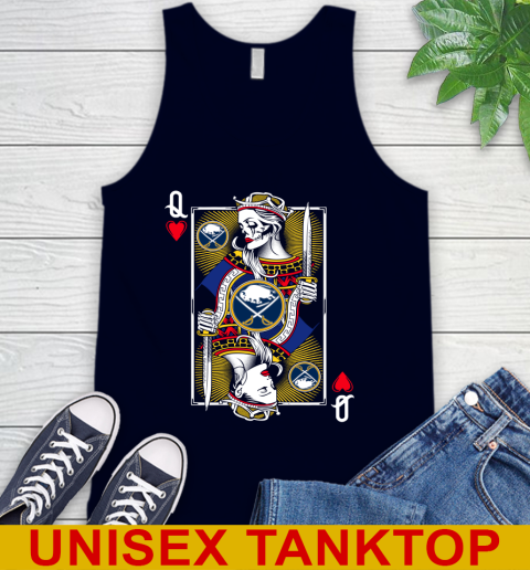 NHL Hockey Buffalo Sabres The Queen Of Hearts Card Shirt Tank Top 2