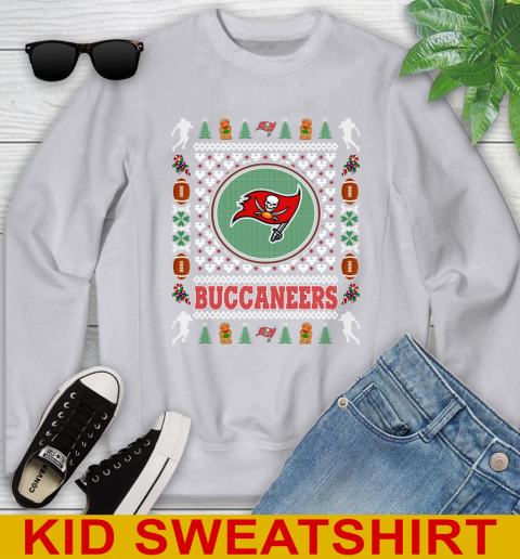 Tampa Bay Buccaneers Merry Christmas NFL Football Loyal Fan Youth Sweatshirt 3