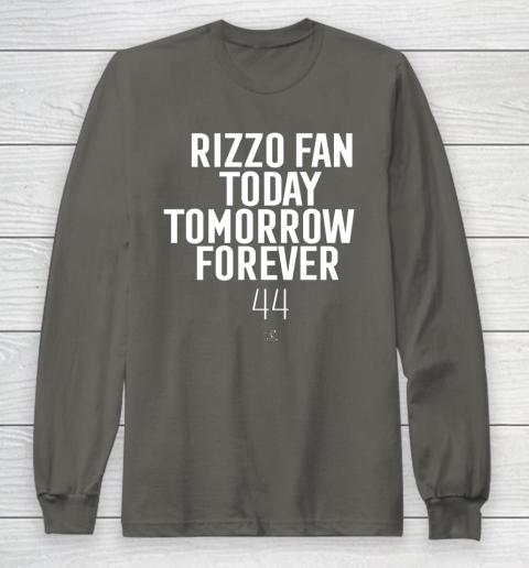 Anthony Rizzo Tshirt Fan Today Tomorrow Forever Gameday Long Sleeve T-Shirt 5