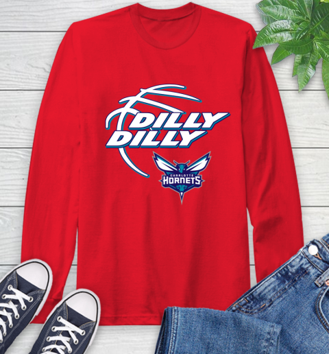 NBA Charlotte Hornets Dilly Dilly Basketball Sports Long Sleeve T-Shirt 10