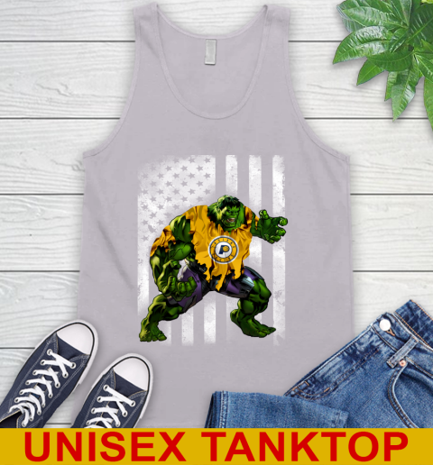 Indiana Pacers Hulk Marvel Avengers NBA Basketball American Flag Tank Top 3