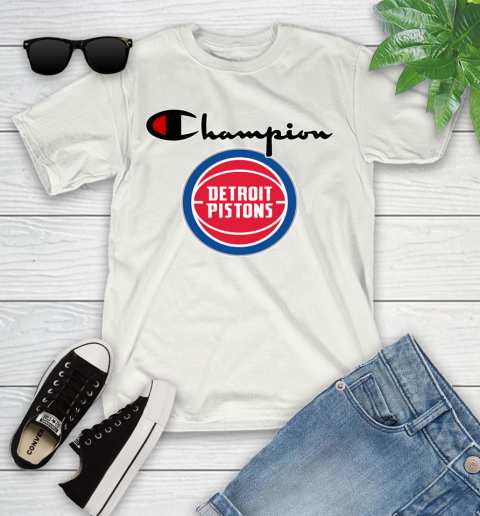 NBA Basketball Detroit Pistons Champion Shirt Youth T-Shirt