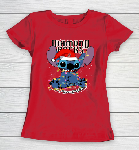 Arizona Diamondbacks MLB noel stitch Baseball Christmas Women's T-Shirt 8 Arizona Diamondbacks MLB noel stitch Baseball Christmas Women's T-Shirt - Image 8