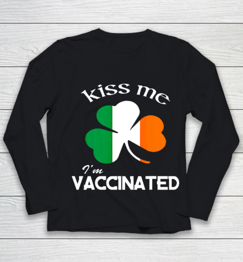 Kiss Me I m Vaccinated Youth Long Sleeve